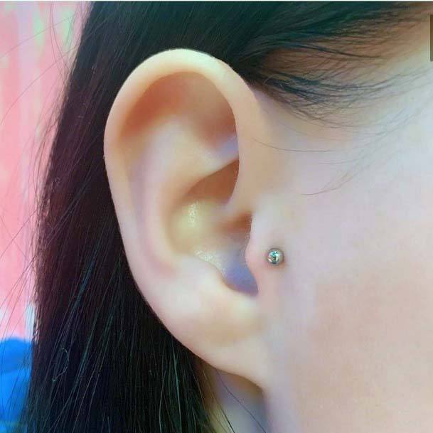 Simple Tragus Cute Ear Body Piercings