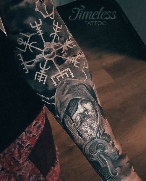 Simple Viking Tattoo For Women