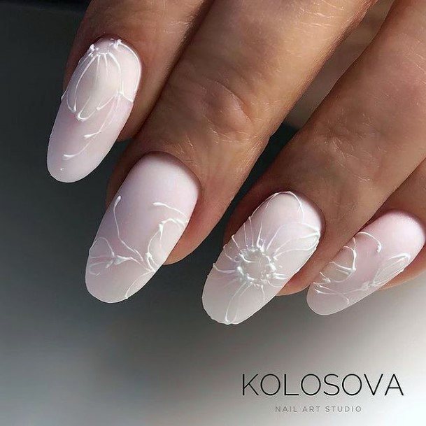 Simple Wedding Nail For Women