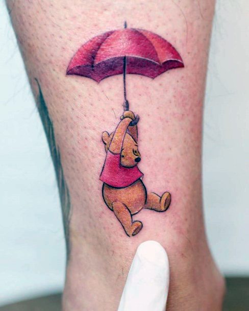 Simple Winnie The Pooh Tattoo For Women