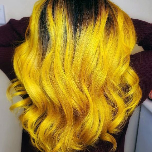 Top 100 Best Yellow Ombre Hairstyles For Women - Girl's Hair Ideas