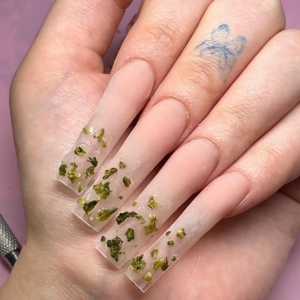 Simplistic 420 Nail For Girls