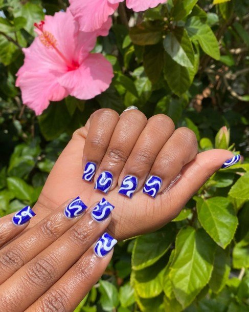 Simplistic Abstract Nail For Girls