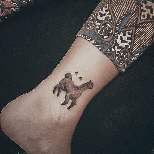 Simplistic Alpaca Tattoo For Girls