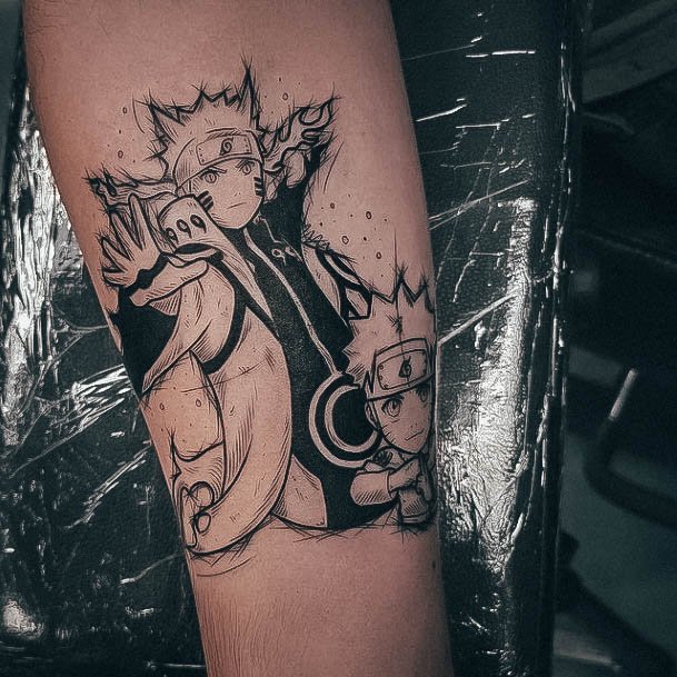 Simplistic Anime Tattoo For Girls