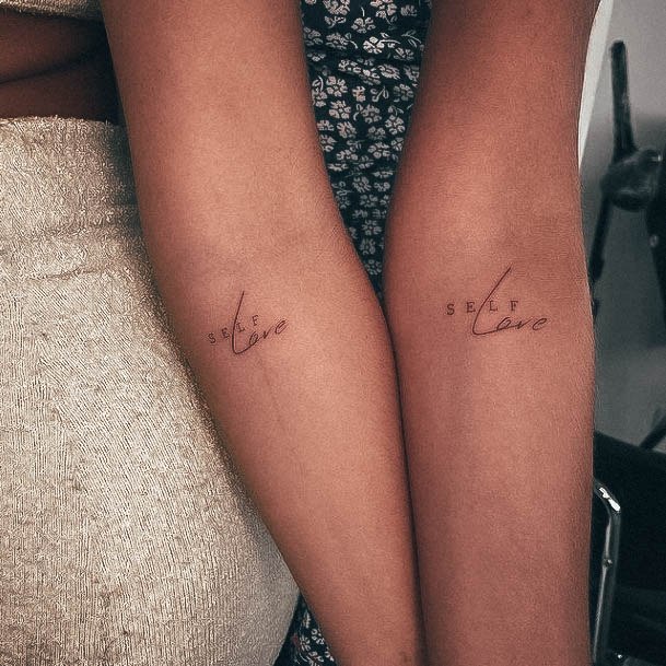 Simplistic Bff Tattoo For Girls