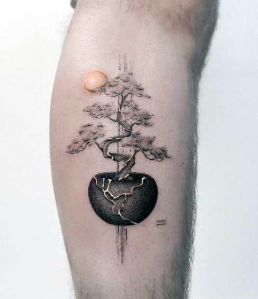 Simplistic Bonsai Tattoo For Girls