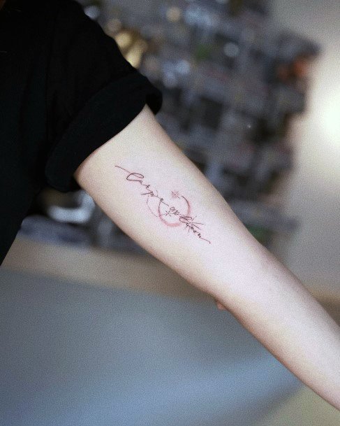 Simplistic Carpe Diem Tattoo For Girls