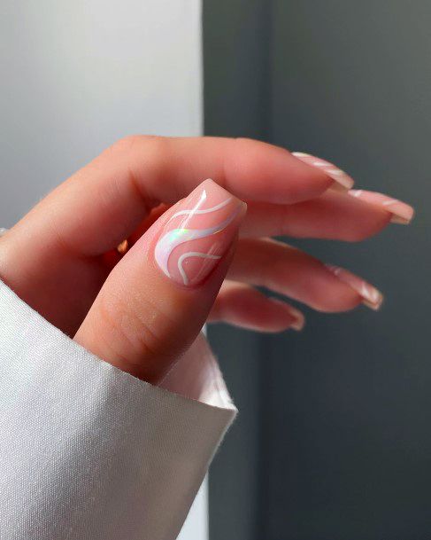 Simplistic Chrome Nail For Girls