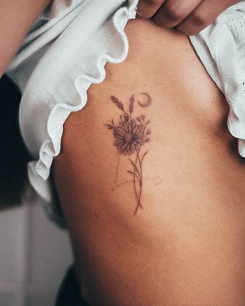 Simplistic Constellation Tattoo For Girls