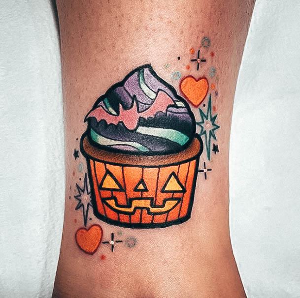 Simplistic Cupcake Tattoo For Girls