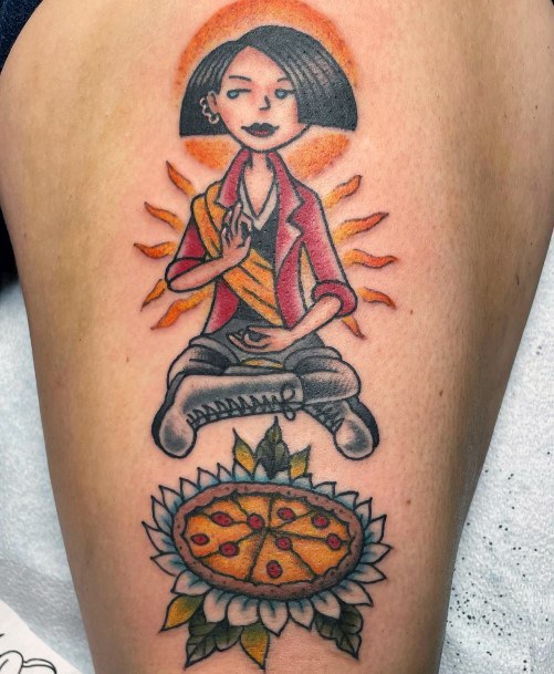 Simplistic Daria Tattoo For Girls