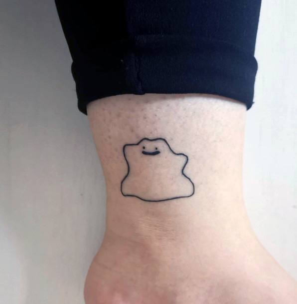 Simplistic Ditto Tattoo For Girls