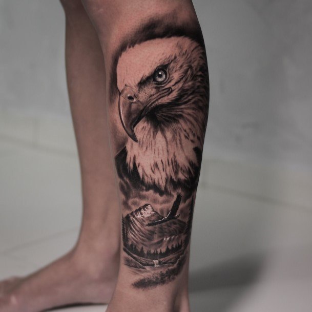 Simplistic Eagle Tattoo For Girls