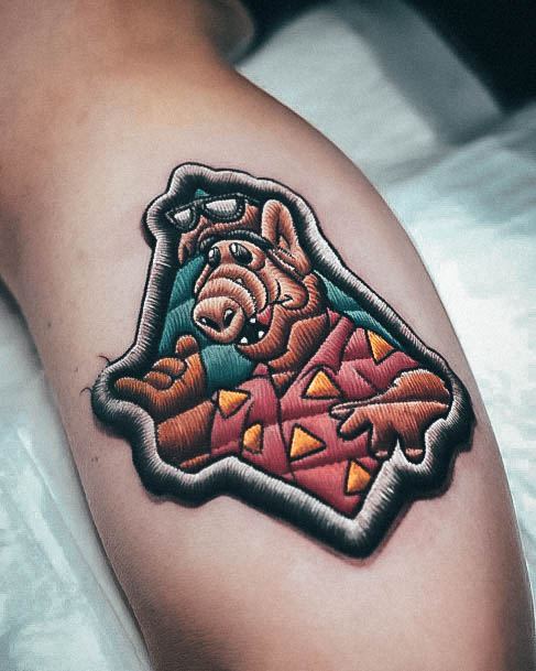 Simplistic Embroidery Tattoo For Girls