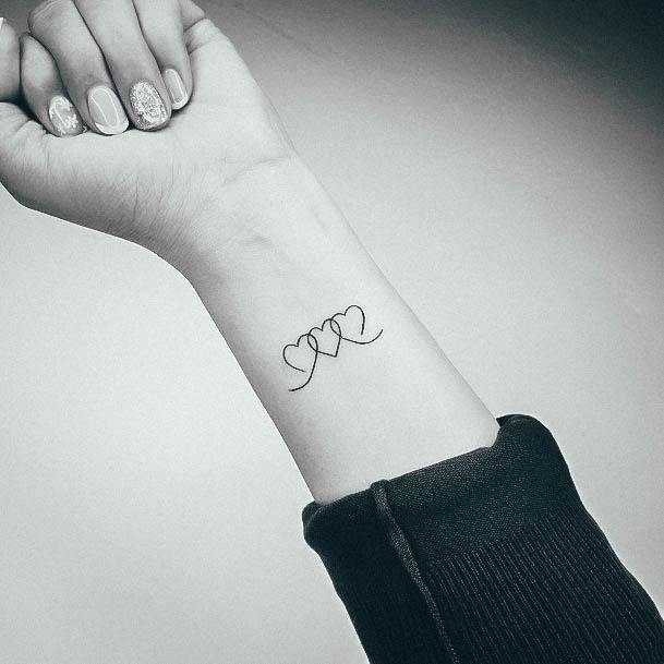 Simplistic Family Tattoo For Girls