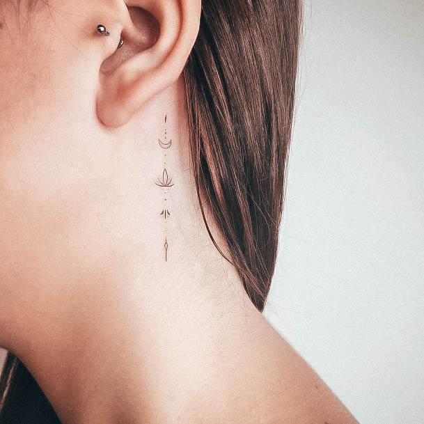 Simplistic Fine Line Tattoo For Girls