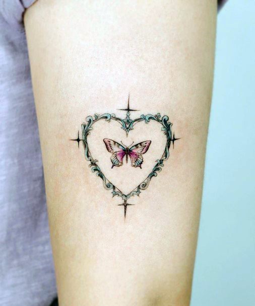 Simplistic Frame Tattoo For Girls