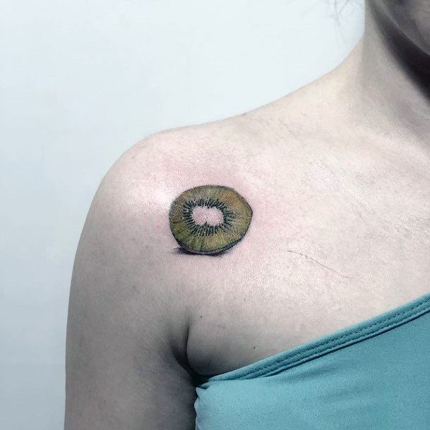 Simplistic Fruit Tattoo For Girls