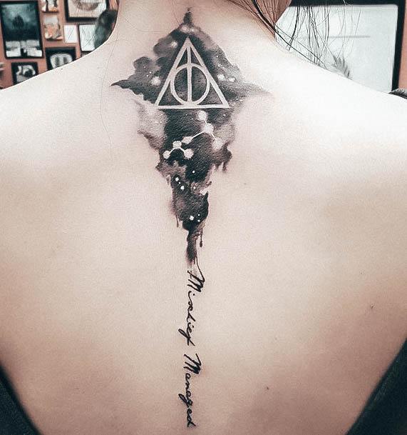 Simplistic Harry Potter Tattoo For Girls