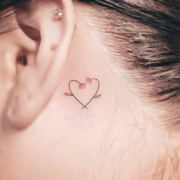 Simplistic Love Tattoo For Girls