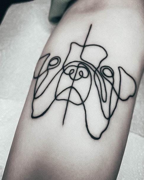 Simplistic Memorial Tattoo For Girls