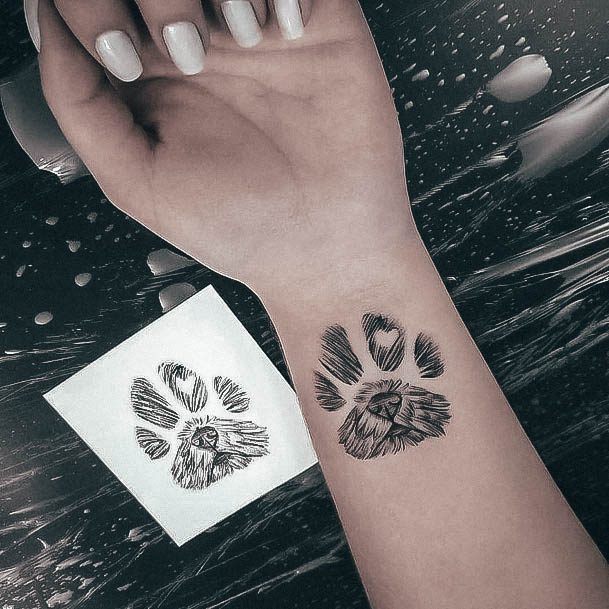 Simplistic Miniature Tattoo For Girls