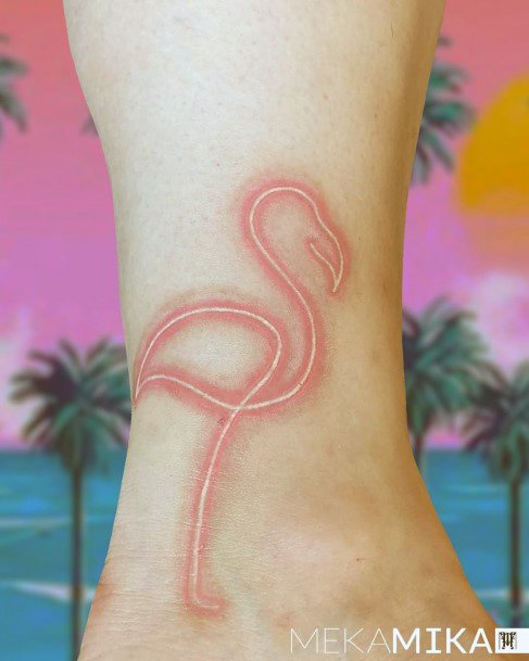 Simplistic Neon Tattoo For Girls