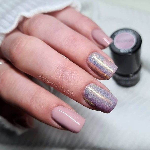 Simplistic New Years Nail For Girls
