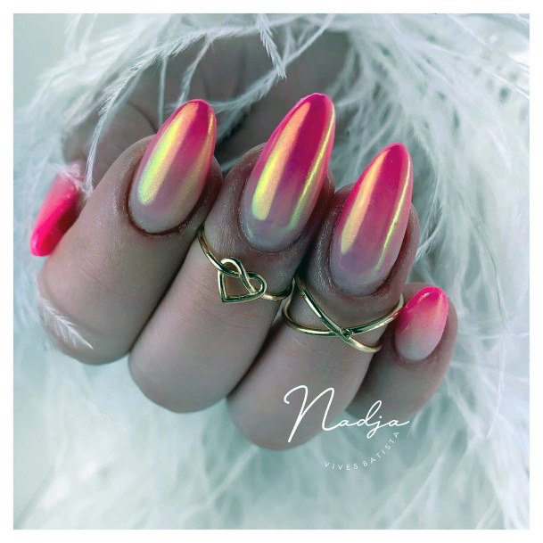 Simplistic Ombre Summer Nail For Girls