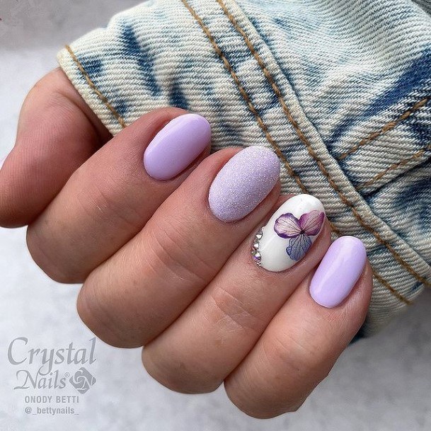 Simplistic Pastel Nail For Girls