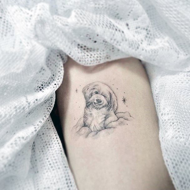 Simplistic Pet Tattoo For Girls