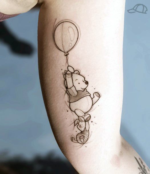 Simplistic Piglet Tattoo For Girls