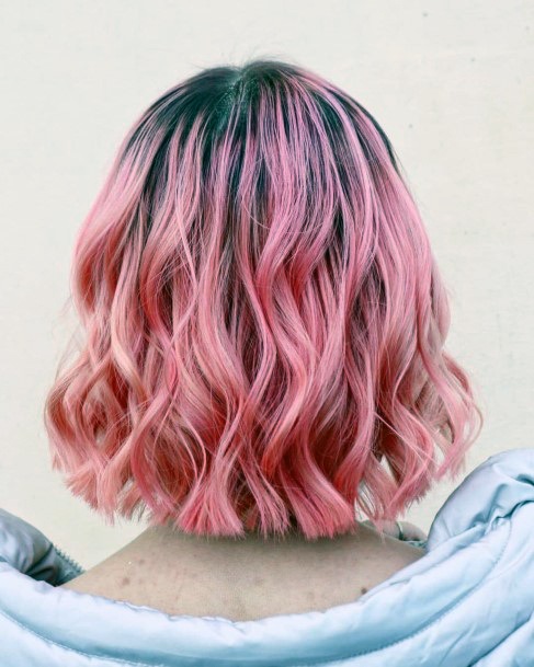 Simplistic Pink Ombre Hairstyles For Girls