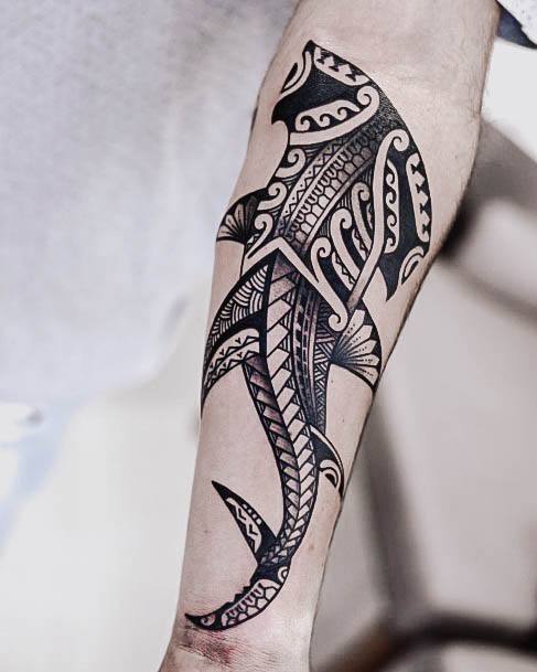 Simplistic Polynesian Tattoo For Girls