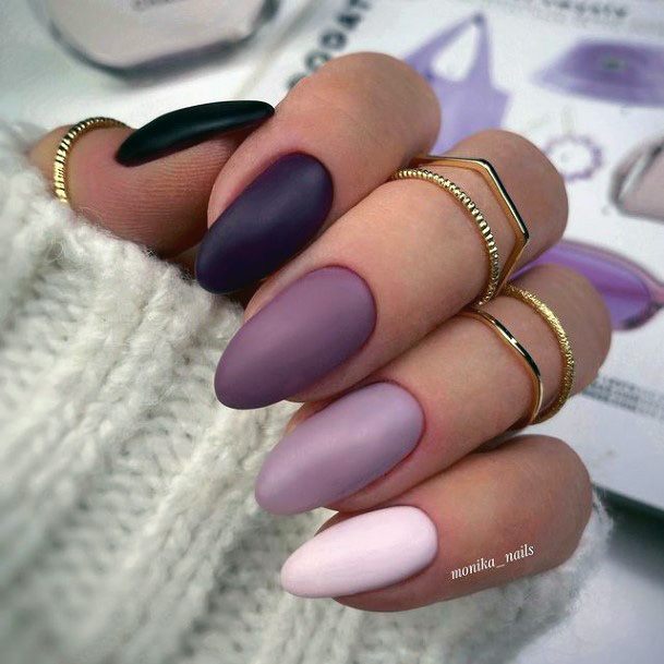 Simplistic Purple Dress Nail For Girls