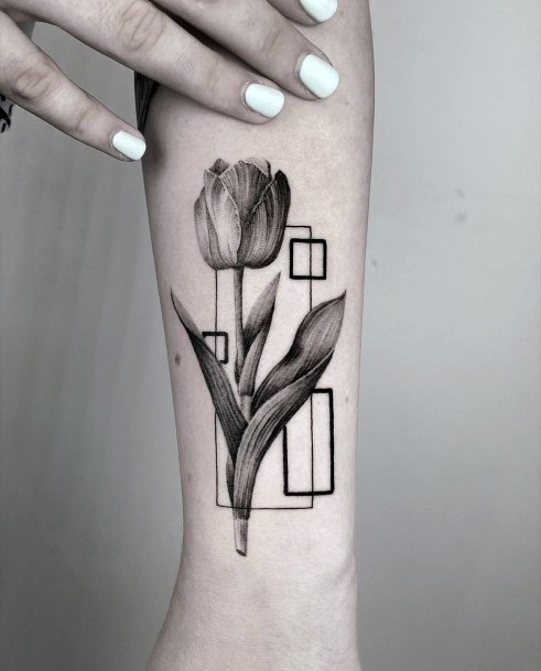 Simplistic Realism Tattoo For Girls