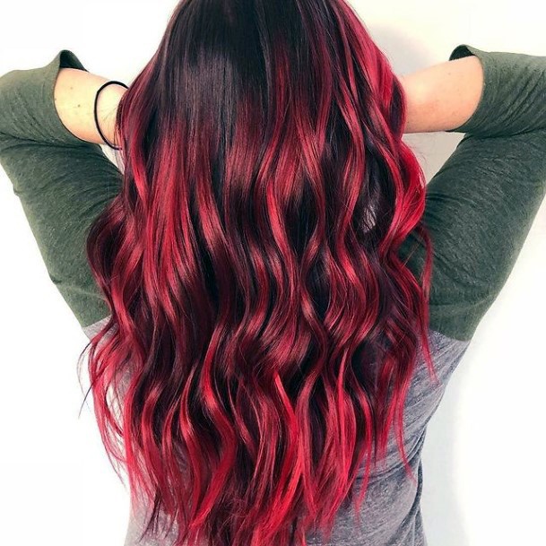 Simplistic Red Hairstyles For Girls