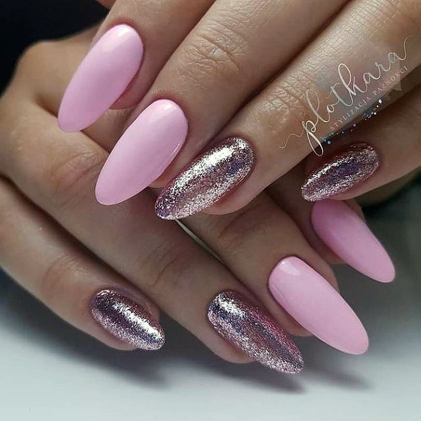 Simplistic Rose Pink Nail For Girls