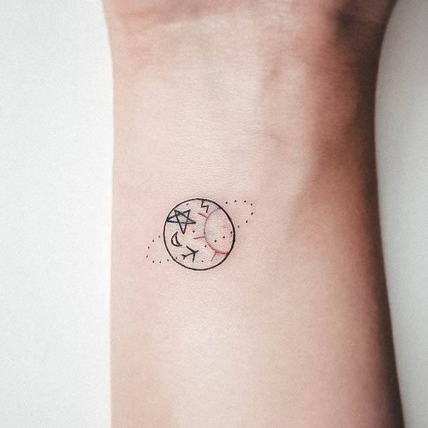 Simplistic Small Wrist Tattoo For Girls