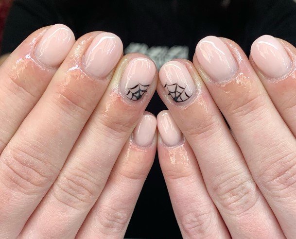 Simplistic Spider Nail For Girls