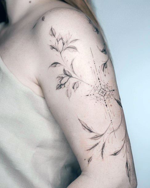 Simplistic Spiritual Tattoo For Girls