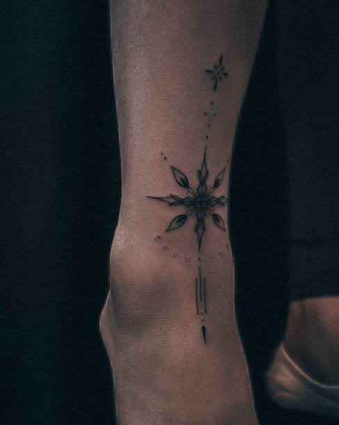 Simplistic Star Tattoo For Girls