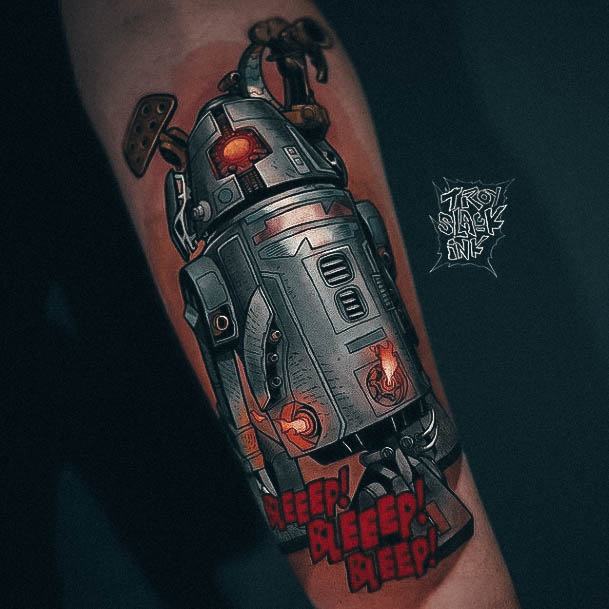 Simplistic Star Wars Tattoo For Girls