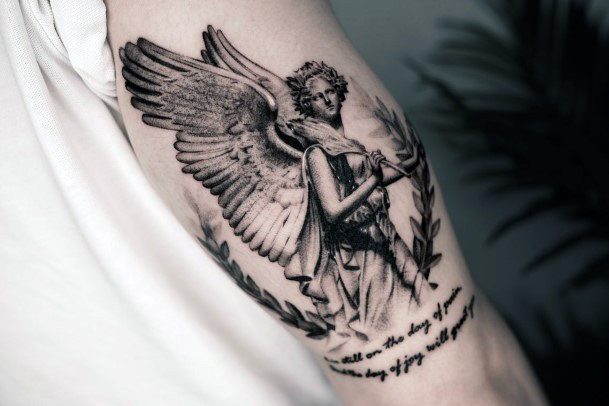 Simplistic Statue Tattoo For Girls