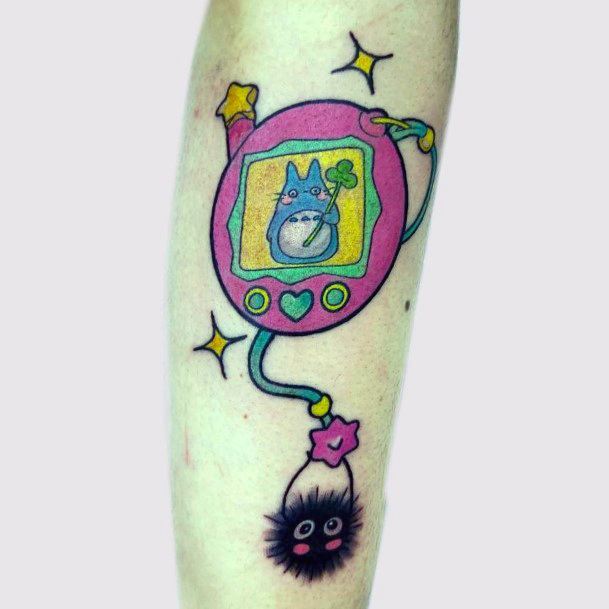 Simplistic Tamagotchi Tattoo For Girls