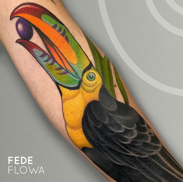 Simplistic Toucan Tattoo For Girls