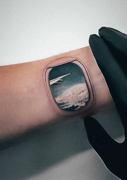 Simplistic Travel Tattoo For Girls