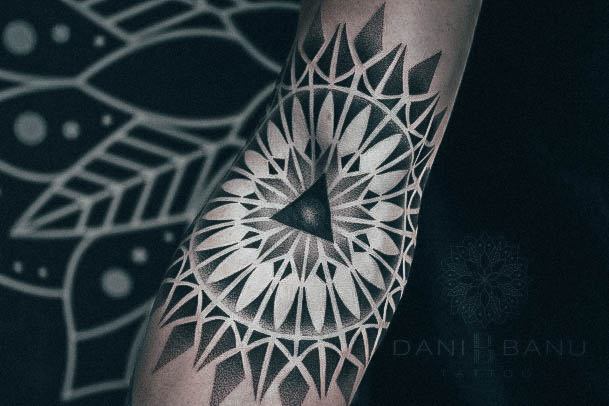 Simplistic Triangle Tattoo For Girls