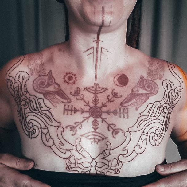 Simplistic Viking Tattoo For Girls